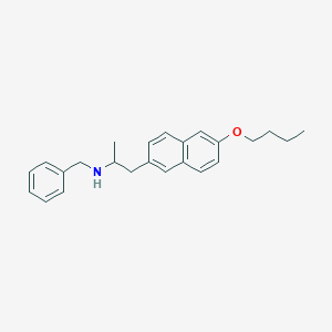 molecular formula C24H29NO B10851658 N-Benzyl-(6-butoxy-2-naphthyl)-2-aminopropane 