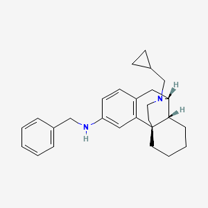 molecular formula C27H34N2 B10851666 N-Benzyl-17-(cyclopropylmethyl)morphinan-3-amine 