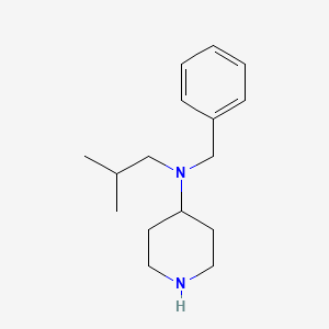 molecular formula C16H26N2 B10851673 N-benzyl-N-isobutylpiperidin-4-amine 