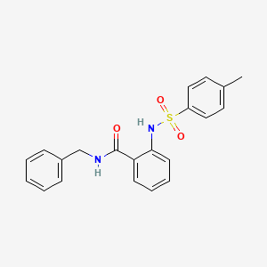 molecular formula C21H20N2O3S B10851700 N-Benzyl-2-(toluene-4-sulfonylamino)-benzamide 
