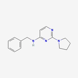 molecular formula C15H18N4 B10851707 N-benzyl-2-(pyrrolidin-1-yl)pyrimidin-4-amine 