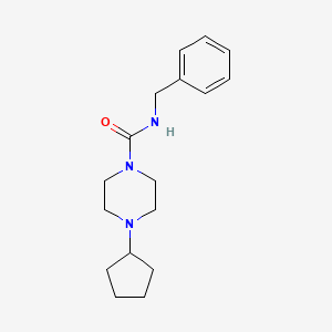 molecular formula C17H25N3O B10851714 N-benzyl-4-cyclopentylpiperazine-1-carboxamide CAS No. 929095-93-2
