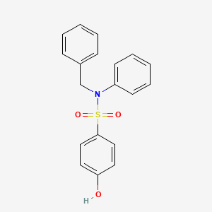 molecular formula C19H17NO3S B10851717 N-benzyl-4-hydroxy-N-phenylbenzenesulfonamide 