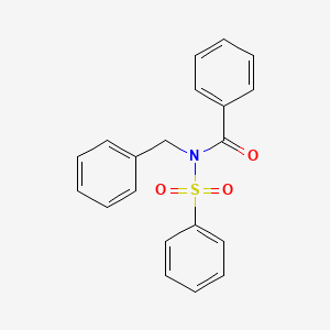 molecular formula C20H17NO3S B10851733 N-benzyl-N-(phenylsulfonyl)benzamide 