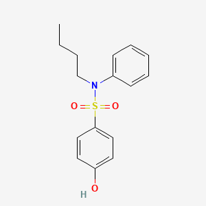 molecular formula C16H19NO3S B10851743 N-butyl-4-hydroxy-N-phenylbenzenesulfonamide 