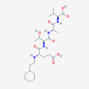 molecular formula C25H44N4O8 B10851771 N-Cyclohexylethyl-ETAV 