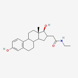 molecular formula C22H31NO3 B10851816 N-ethyl estradiol-16-methyl carboxamide 