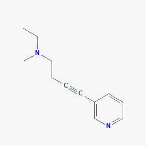 molecular formula C12H16N2 B10851833 N-ethyl-N-methyl-4-(pyridin-3-yl)but-3-yn-1-amine 