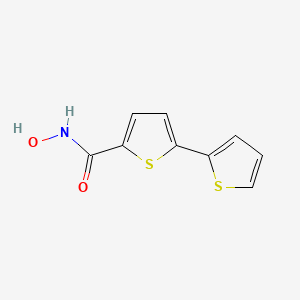 molecular formula C9H7NO2S2 B10851836 N-hydroxy-2,2''-bithiophene-5-carboxamide 