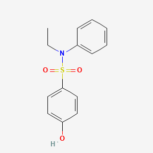 molecular formula C14H15NO3S B10851850 N-ethyl-4-hydroxy-N-phenylbenzenesulfonamide CAS No. 159215-02-8
