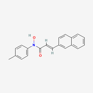molecular formula C20H17NO2 B10851851 N-Hydroxy-3-naphthalen-2-yl-N-p-tolyl-acrylamide 