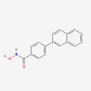 molecular formula C17H13NO2 B10851859 N-Hydroxy-4-naphthalen-2-yl-benzamide 