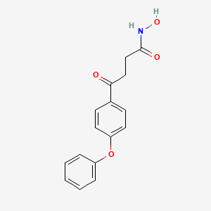 molecular formula C16H15NO4 B10851864 N-Hydroxy-4-oxo-4-(4-phenoxy-phenyl)-butyramide 