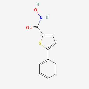 molecular formula C11H9NO2S B10851866 N-hydroxy-5-phenylthiophene-2-carboxamide 