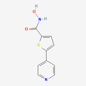 molecular formula C10H8N2O2S B10851868 N-hydroxy-5-(pyridin-4-yl)thiophene-2-carboxamide 