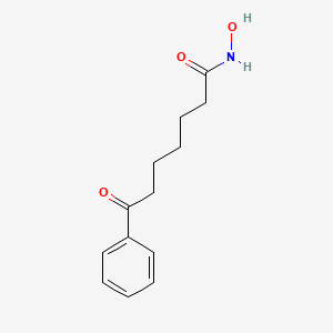 molecular formula C13H17NO3 B10851875 N-hydroxy-7-oxo-7-phenylheptanamide 