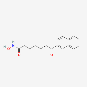 molecular formula C17H19NO3 B10851879 N-hydroxy-7-(naphthalen-2-yl)-7-oxoheptanamide 