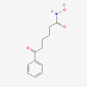 molecular formula C12H15NO3 B10851886 N-hydroxy-6-oxo-6-phenylhexanamide 