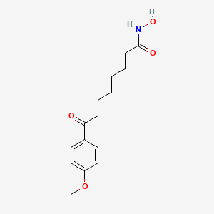 molecular formula C15H21NO4 B10851890 N-hydroxy-8-(4-methoxyphenyl)-8-oxooctanamide 
