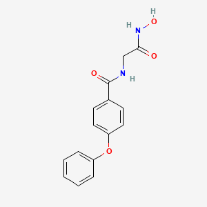 molecular formula C15H14N2O4 B10851905 N-Hydroxycarbamoylmethyl-4-phenoxy-benzamide 