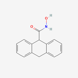 molecular formula C15H13NO2 B10851910 N-hydroxy-9,10-dihydroanthracene-9-carboxamide 