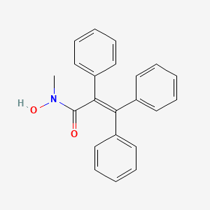 molecular formula C22H19NO2 B10851928 N-Hydroxy-N-methyl-2,3,3-triphenyl-acrylamide 