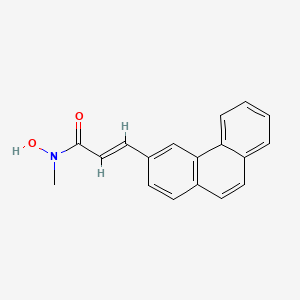 molecular formula C18H15NO2 B10851935 N-Hydroxy-N-methyl-3-phenanthren-3-yl-acrylamide 