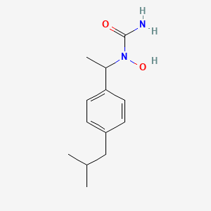 molecular formula C13H20N2O2 B10851943 N-hydroxy-N-[1-(4-isobutylphenyl)ethyl]urea 