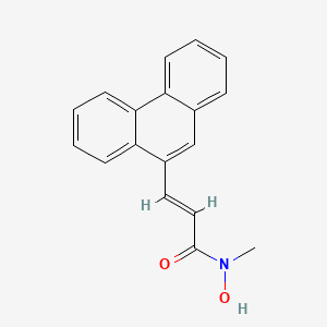 molecular formula C18H15NO2 B10851948 N-Hydroxy-N-methyl-3-phenanthren-9-yl-acrylamide 