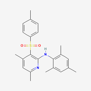 molecular formula C23H26N2O2S B10851979 N-mesityl-4,6-dimethyl-3-tosylpyridin-2-amine 