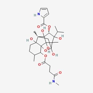 molecular formula C30H42N2O11 B10851981 N-methyl ryanodine-succinamidate 