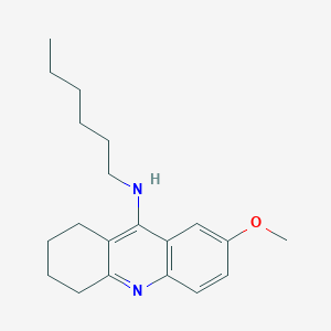 molecular formula C20H28N2O B10852025 N-n-hexyl-7-methoxytacrine hydrochloride 