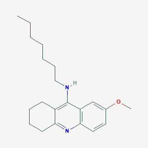 molecular formula C21H30N2O B10852031 N-n-heptyl-7-methoxytacrine hydrochloride 