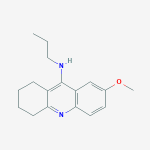 molecular formula C17H22N2O B10852041 N-n-propyl-7-methoxytacrine hydrochloride 
