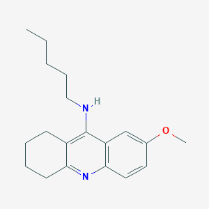 molecular formula C19H26N2O B10852065 N-n-pentyl-7-methoxytacrine hydrochloride 