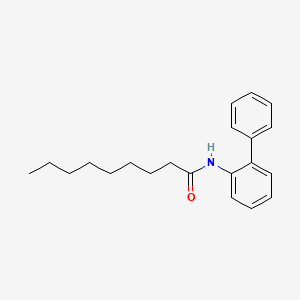 molecular formula C21H27NO B10852070 Nonanoic acid biphenyl-2-ylamide 