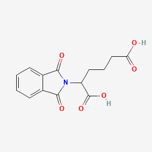 molecular formula C14H13NO6 B10852082 2-Phthalimidoadipic acid 
