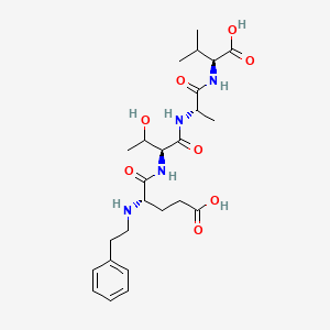 molecular formula C25H38N4O8 B10852105 N-Phenylethyl-ETAV 