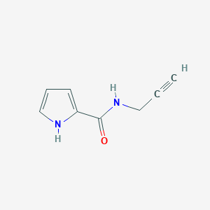 molecular formula C8H8N2O B10852137 N-propargyl-1H-pyrrole-2-carboxamide 