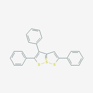 molecular formula C23H16S3 B108523 1,6,6aIVS-Trithiapentalene, 2,3,5-triphenyl- CAS No. 16094-76-1