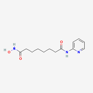 molecular formula C13H19N3O3 B10852371 Octanedioic acid hydroxyamide pyridin-2-ylamide 