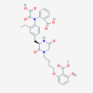 molecular formula C34H35N3O11 B10852426 Oxalylaminobenzoic acid 