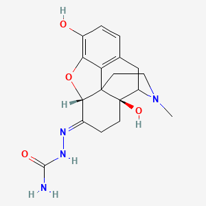 molecular formula C18H22N4O4 B10852432 Oxymorphone semicarbazone hydrochloride 