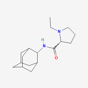 molecular formula C17H28N2O B10852538 N-Adamantan-2-Yl-1-Ethyl-D-Prolinamide 