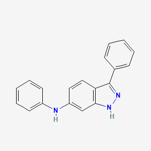 molecular formula C19H15N3 B10852565 Phenyl-(3-phenyl-1H-indazol-6-yl)-amine 