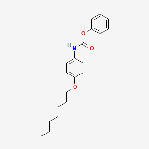 molecular formula C20H25NO3 B10852572 Phenyl 4-(heptyloxy)phenylcarbamate 