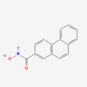 molecular formula C15H11NO2 B10852591 Phenanthrene-2-carboxylic acid hydroxyamide 