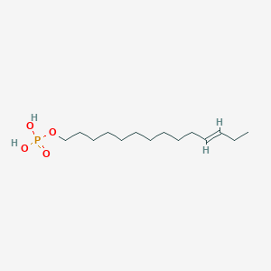 molecular formula C14H29O4P B10852614 Phosphoric acid mono-((E)-tetradec-11-enyl) ester 