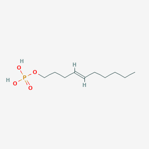 molecular formula C10H21O4P B10852618 Phosphoric acid mono-((E)-dec-4-enyl) ester 