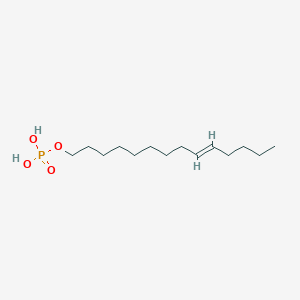 molecular formula C14H29O4P B10852622 Phosphoric acid mono-((E)-tetradec-9-enyl) ester 